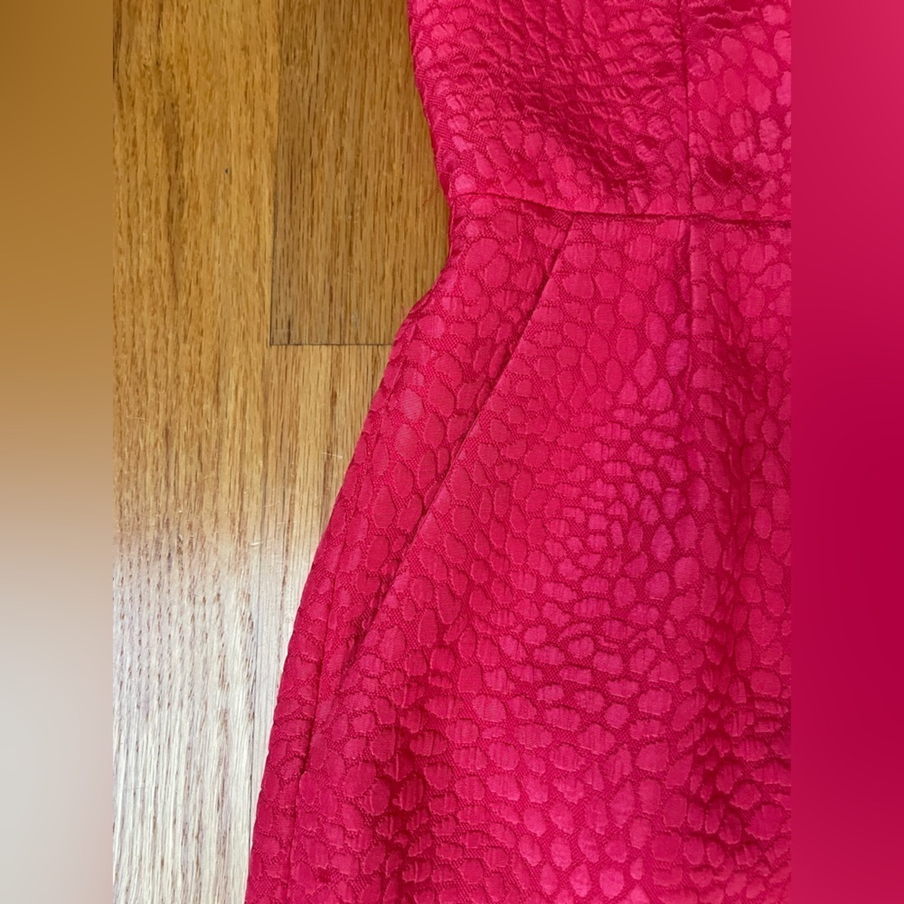 NWT! Banana Republic Petite Pink Textured Dress - Picture 8 of 14
